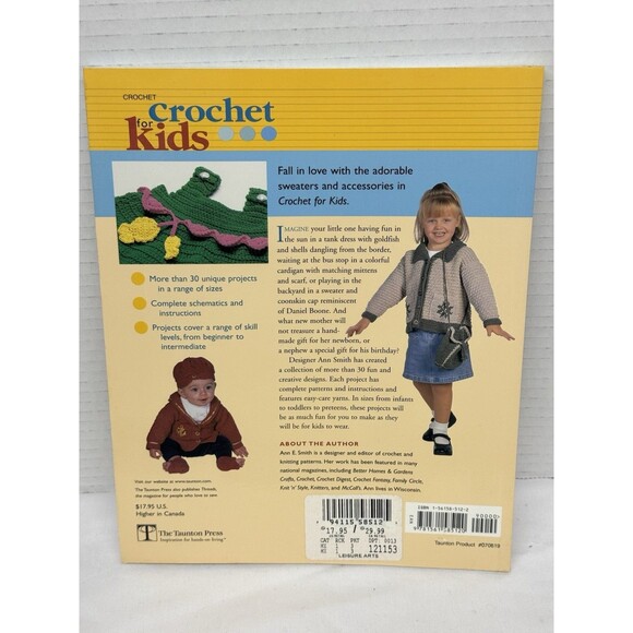 Crochet for Kids: Sweaters for Infants, Girls, and Boys by Smith, Ann E. - Picture 2 of 9
